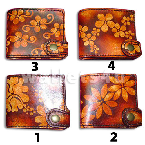 Leather Wallet, brown, LW 0003