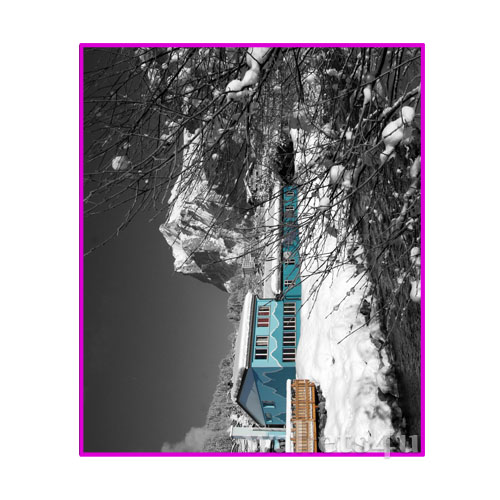 Magic Wallet, House with snow - MWSP 0227