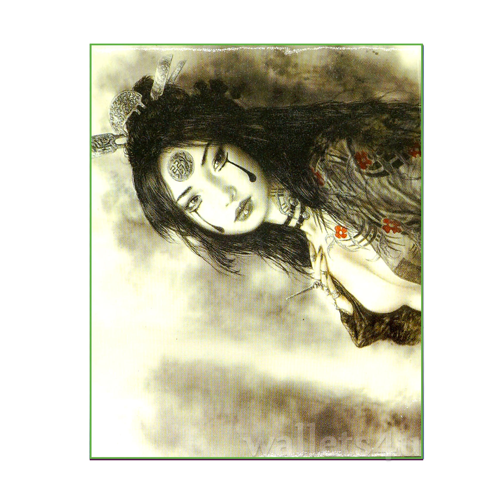 Magic Wallet, Lady Crying, Cartoon - MWCTP0129